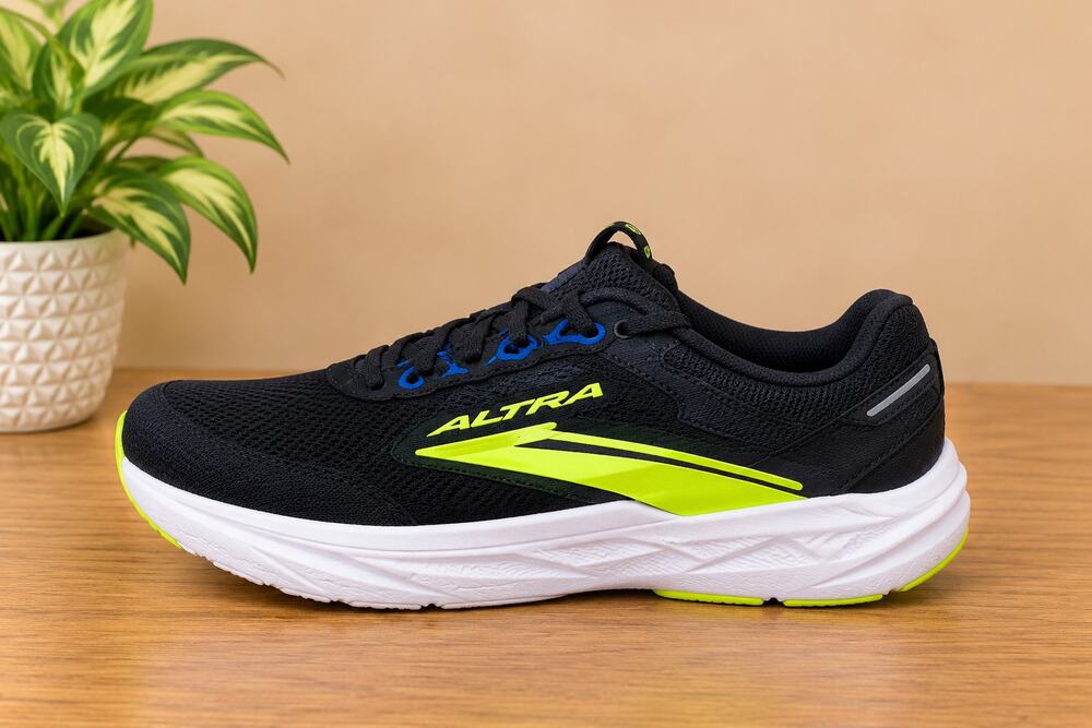 USED Brooks Men's Ghost Max 3 Running Shoes Black/Navy/Lime 11.5 M